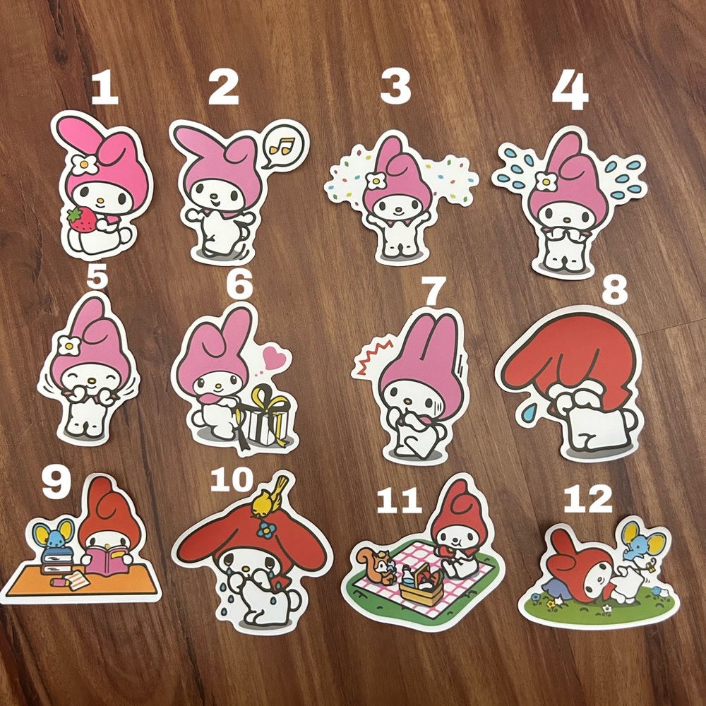My Melody Sticker Set